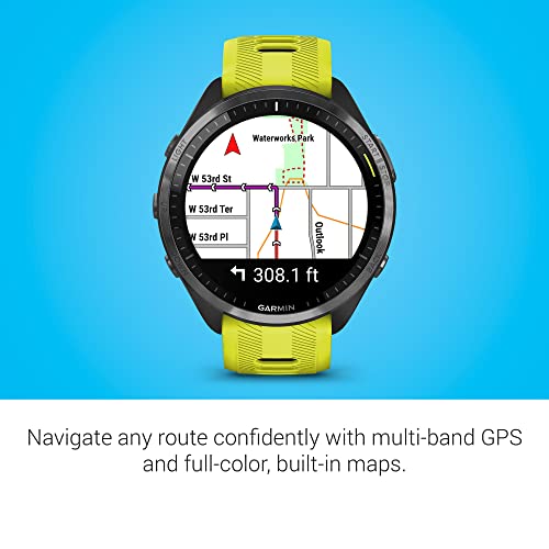 Garmin Forerunner® 965 Running Smartwatch, Colorful AMOLED Display, Training Metrics and Recovery Insights