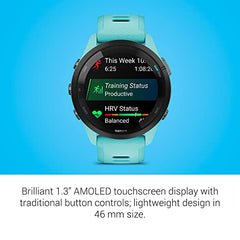 Garmin Forerunner 265 Running Smartwatch, Colorful AMOLED Display, Training Metrics and Recovery Insights