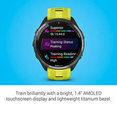 Garmin Forerunner® 965 Running Smartwatch, Colorful AMOLED Display, Training Metrics and Recovery Insights