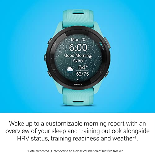 Garmin Forerunner 265 Running Smartwatch, Colorful AMOLED Display, Training Metrics and Recovery Insights