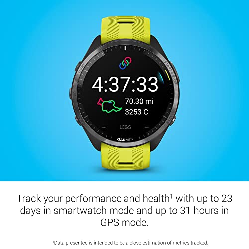 Garmin Forerunner® 965 Running Smartwatch, Colorful AMOLED Display, Training Metrics and Recovery Insights