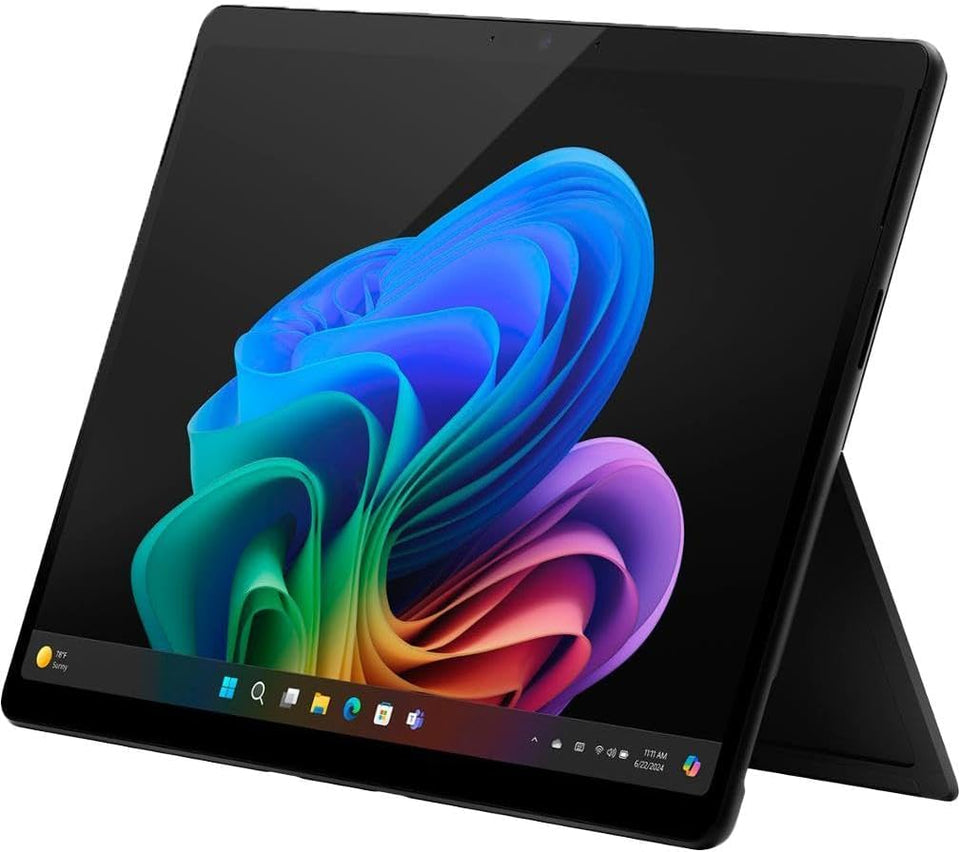 Microsoft Surface Pro 2-in-1 Laptop/Tablet (2024), Windows 11 Copilot+ PC, 13" Touchscreen OLED Display, Snapdragon X Elite (12 Core), 16GB RAM, 256GB Storage, Black, Amazon Exclusive