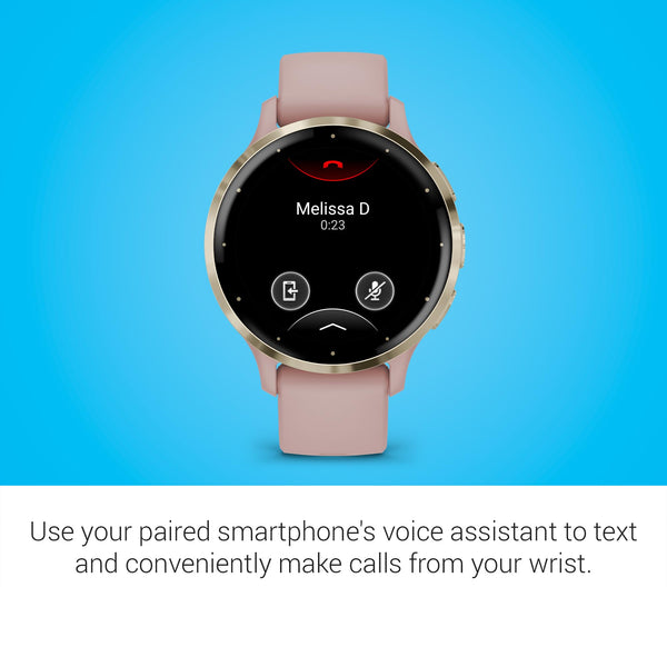 Garmin Venu 3 Silver Stainless Steel Bezel AMOLED Touchscreen Display Smart Watch