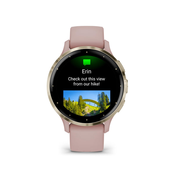 Garmin Venu 3 Silver Stainless Steel Bezel AMOLED Touchscreen Display Smart Watch