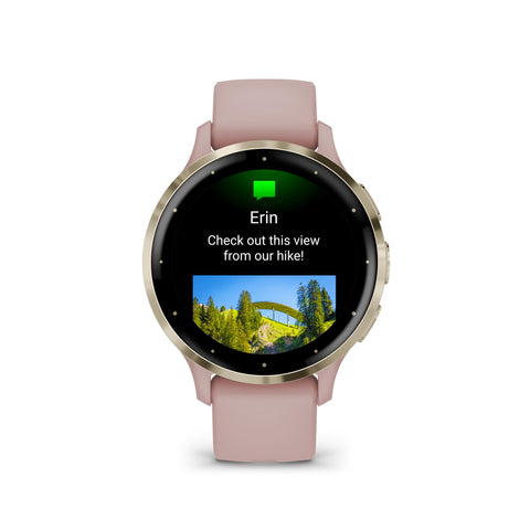 Garmin Venu 3 Silver Stainless Steel Bezel AMOLED Touchscreen Display Smart Watch