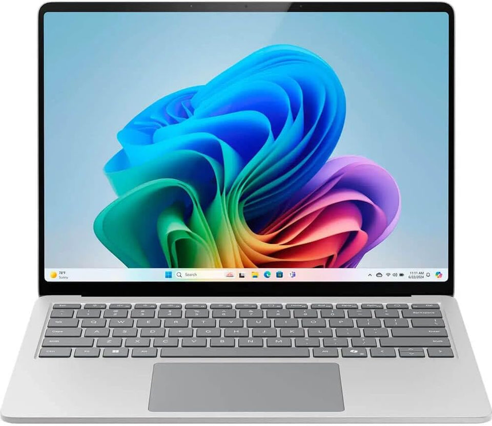 Microsoft Surface Laptop (2024), Windows 11 Copilot+ PC, 13.8" Touchscreen Display, Snapdragon X Elite (12 core), 16GB RAM, 256GB SSD Storage, Sapphire