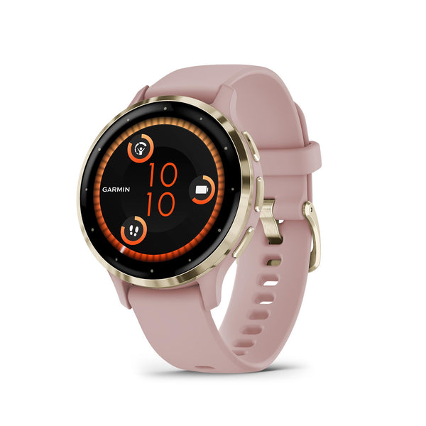 Garmin Venu 3 Silver Stainless Steel Bezel AMOLED Touchscreen Display Smart Watch
