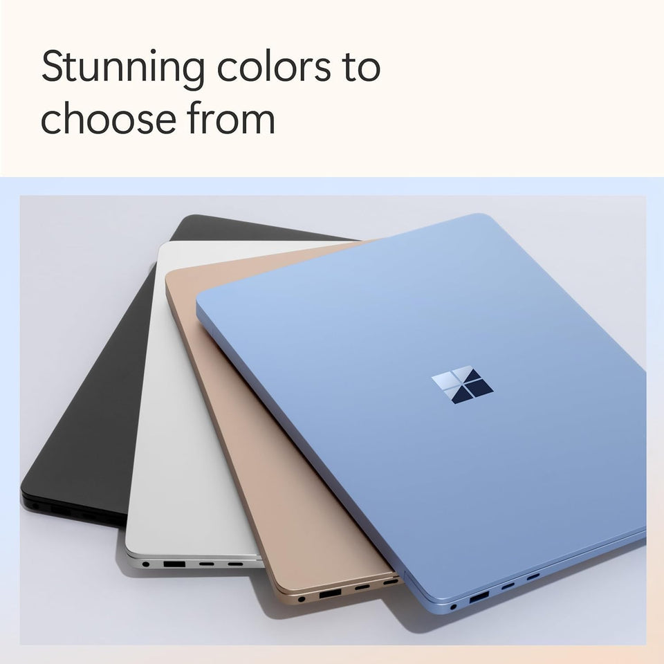 Microsoft Surface Laptop (2024), Windows 11 Copilot+ PC, 13.8" Touchscreen Display, Snapdragon X Elite (12 core), 16GB RAM, 256GB SSD Storage, Sapphire