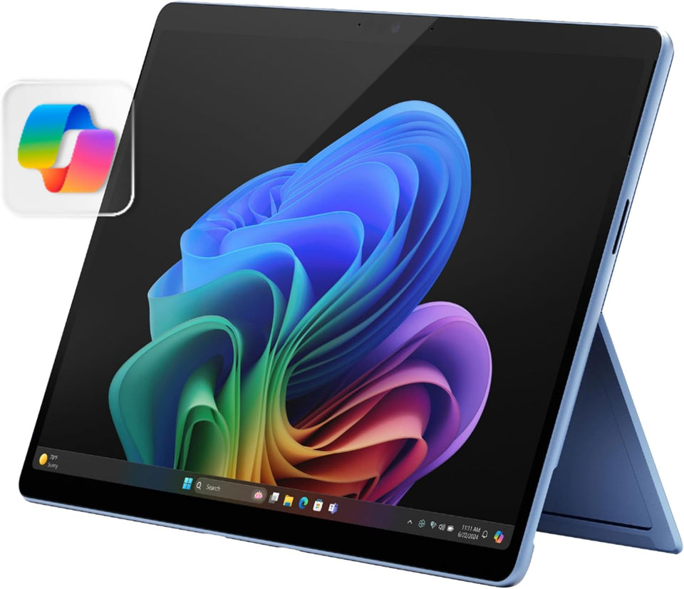 Microsoft Surface Pro 2-in-1 Laptop/Tablet (2024), Windows 11 Copilot+ PC, 13" Touchscreen OLED Display, Snapdragon X Elite (12 Core), 16GB RAM, 256GB Storage, Black, Amazon Exclusive