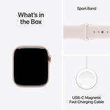 Apple Watch Series 11 [GPS 42mm] Smartwatch with Rose Gold Aluminum Case with Light Blush Sport Band - S/M. Sleep Score, Fitness Tracker, Health Monitoring, Always-On Display, Water Resistant