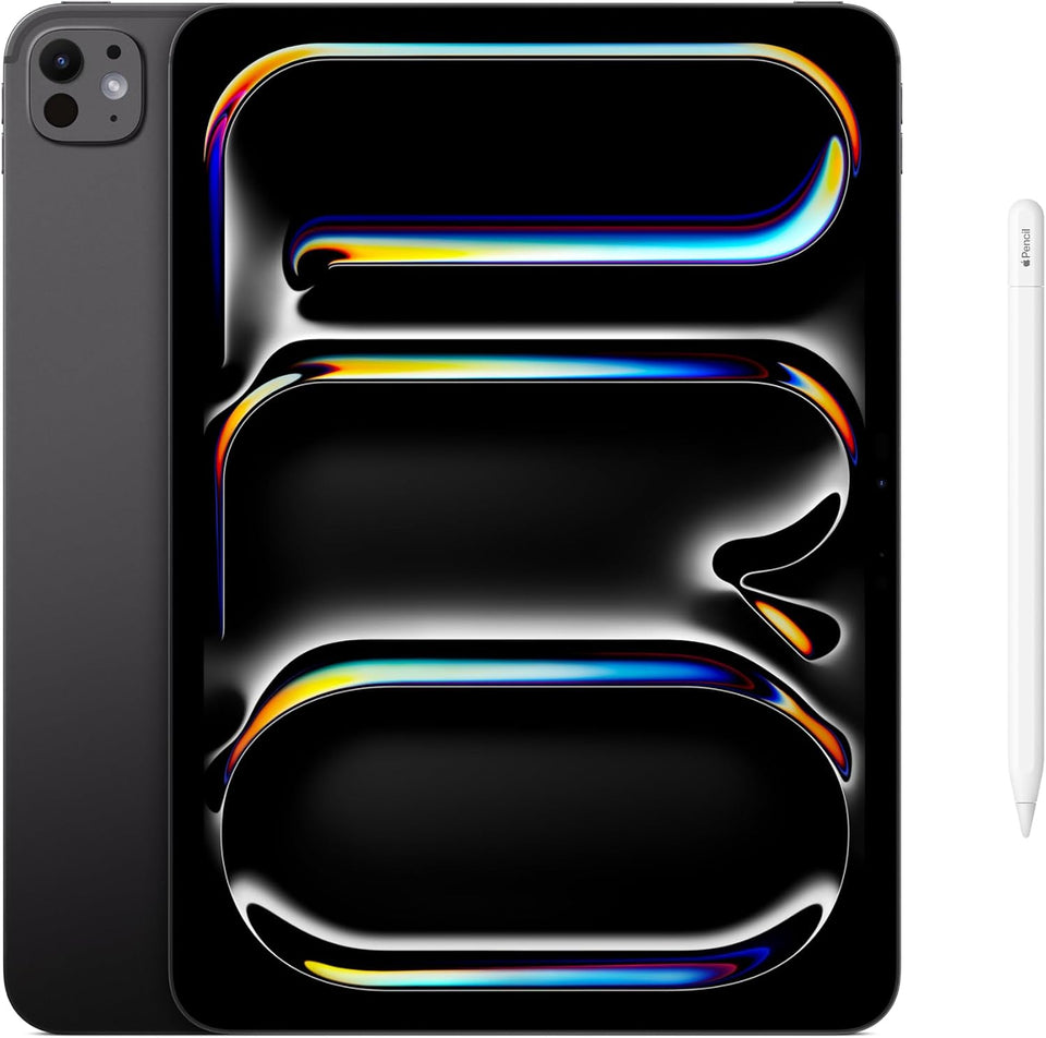 Apple iPad Pro 11-inch (M5): Ultra Retina XDR Display, 256GB, Landscape 12MP Front Camera/12MP Back Camera, LiDAR Scanner, Wi-Fi 7 with Apple N1, Face ID, All-Day Battery Life — Space Black