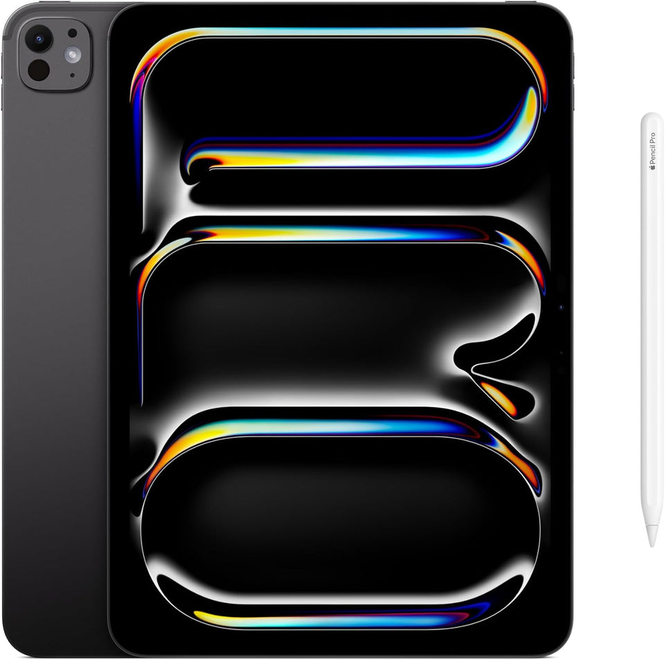 Apple iPad Pro 11-inch (M5): Ultra Retina XDR Display, 256GB, Landscape 12MP Front Camera/12MP Back Camera, LiDAR Scanner, Wi-Fi 7 with Apple N1, Face ID, All-Day Battery Life — Space Black