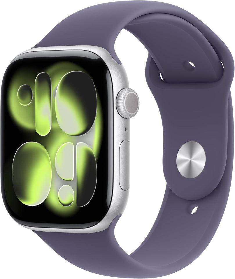 Apple Watch Series 11 [GPS 42mm] Smartwatch with Rose Gold Aluminum Case with Light Blush Sport Band - S/M. Sleep Score, Fitness Tracker, Health Monitoring, Always-On Display, Water Resistant