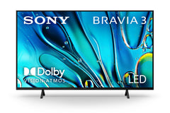 Sony 43-Inch Class 4K Ultra HD BRAVIA 3 LED Smart TV with Google TV, Dolby Vision HDR, and Exclusive Features for PlayStation®5