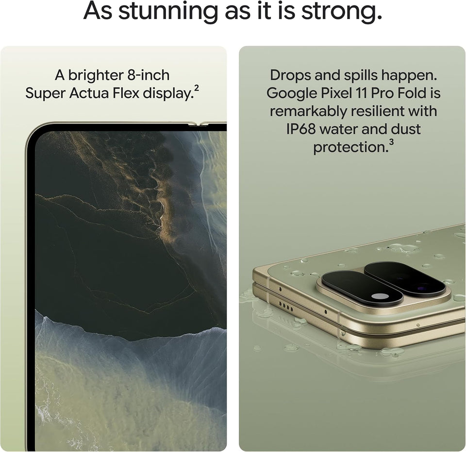 Google Pixel 11 Pro Fold - Unlocked Smartphone, Gemini - 1 TB - Obsidian