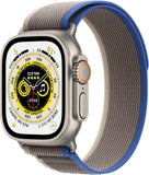 Apple Watch Ultra [GPS + Cellular 49mm] Titanium Case with Midnight Ocean Band, One Size (Renewed)